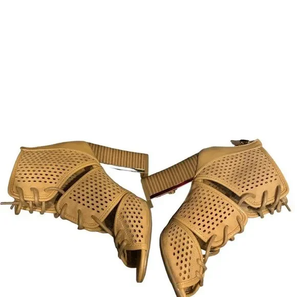 Call It Spring Perforated Lace Up Booties - Picture 5 of 9